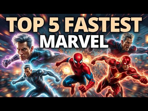 Top 5 Fastest⚡ Marvel Characters in 1 Minute!