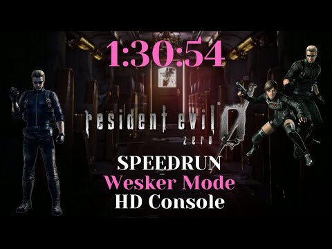 Resident Evil Zero HD - Speedrun Wesker Mode 1:30:54