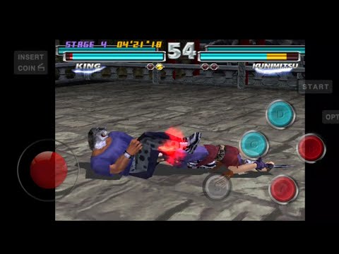 Tekken Tag Tournament Arcade King Figure Four Leg Lock on Kunimitsu Ryona