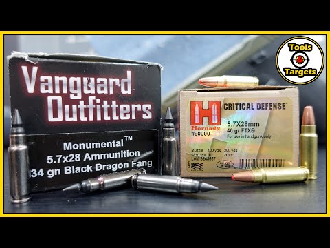 Simply The BEST!...5.7x28 Black Dragon Fang VS Critical Defense Ballistic Gel AMMO Test!