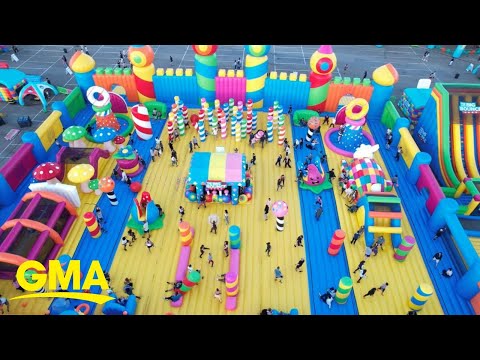 Adults-only bouncy houses are the growing party trend for grown-ups l GMA