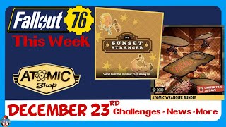 Sunset Stranger is here, plus Holiday themed camp items TV show themed items | Fallout 76 12-23-25