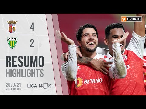 Highlights | Resumo: SC Braga 4-2 Tondela (Liga 20/21 #20)