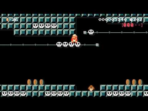 Super Mario Maker Levels: "Key Coins & Skulls"