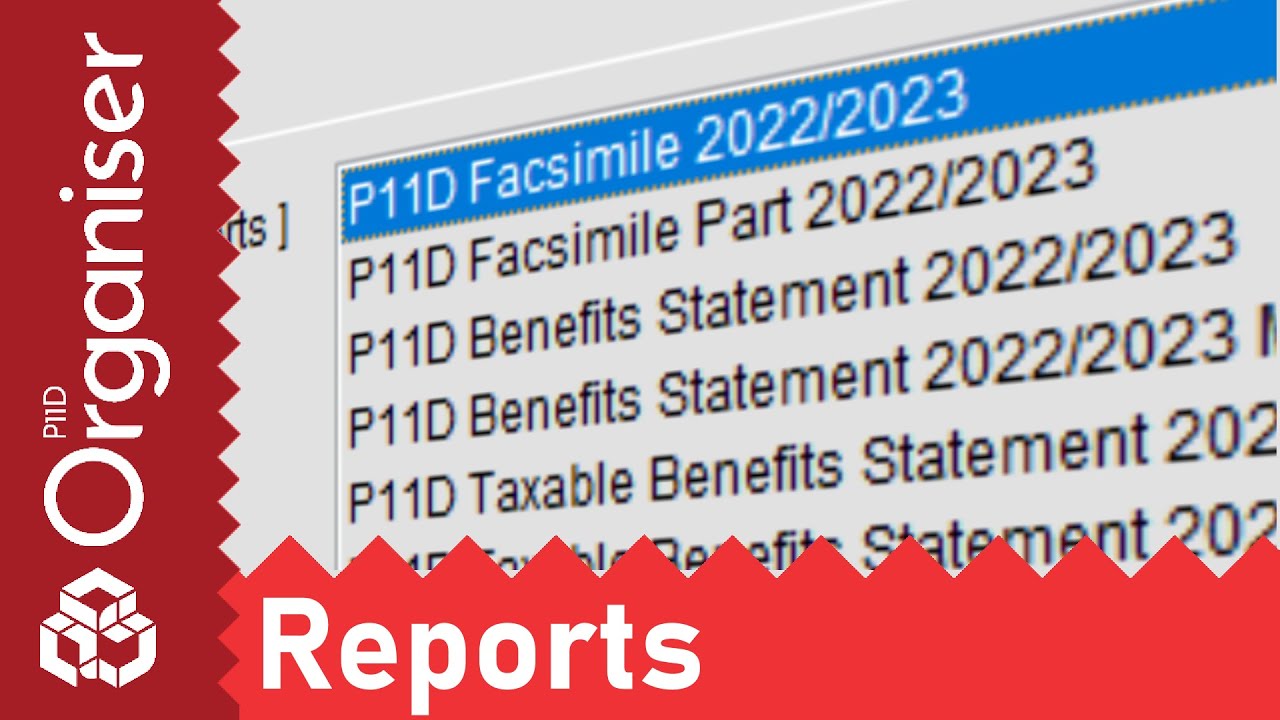 P11D Organiser || Employer Reports