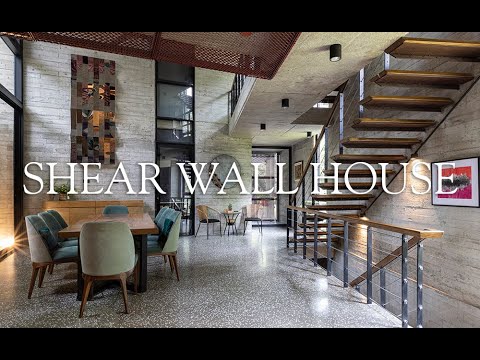 A house that explores the potential of Board Formed Reinforced Concrete