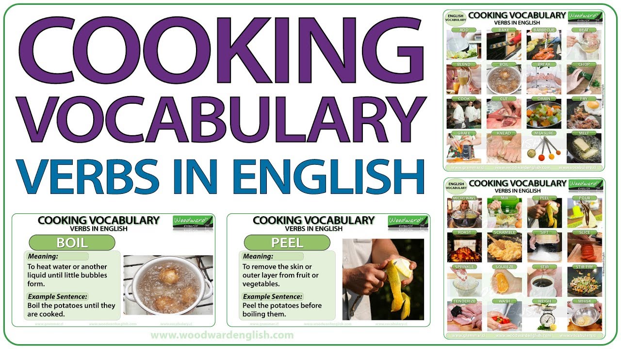 COOKING Vocabulary in English | Cooking Verbs | Learn English Vocabulary about Cooking