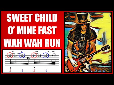 Sweet Child O' Mine Wah Wah Run Guitar Solo Lesson