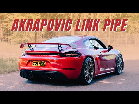 PURE SOUND - 718 GT4 Exhaust Akrapovic Link Pipes (vs Stock)