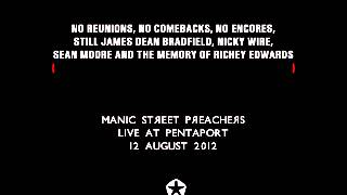 MANIC STREET PREACHERS - THE MASSES AGAINST THE CLASSES (LIVE AT PENTAPORT)