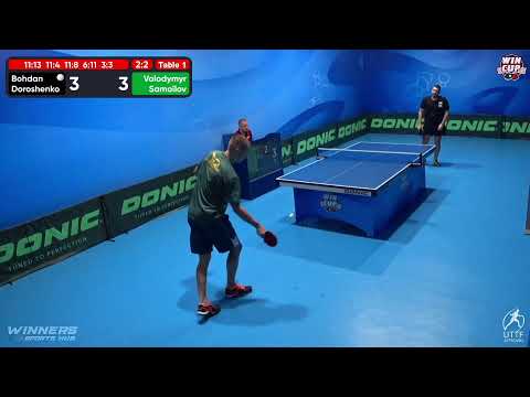 13:30 Bohdan Doroshenko 3 - 2 Volodymyr Samoilov West 1 WIN CUP 08.11.2022 | TABLE TENNIS WINCUP
