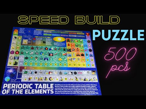 Periodic Table Puzzle Speed Build 500 pcs