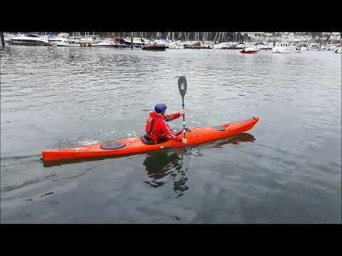 Bow rudder sea kayak