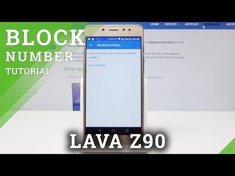 How to Block Number in LAVA Z90 - Create Blacklist