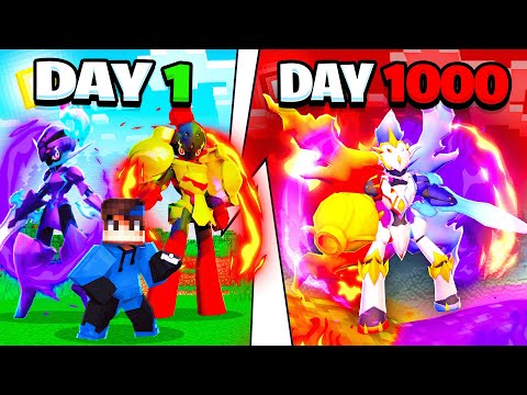 I Spent 1000 DAYS In FUSION PIXELMON! [Full Movie]