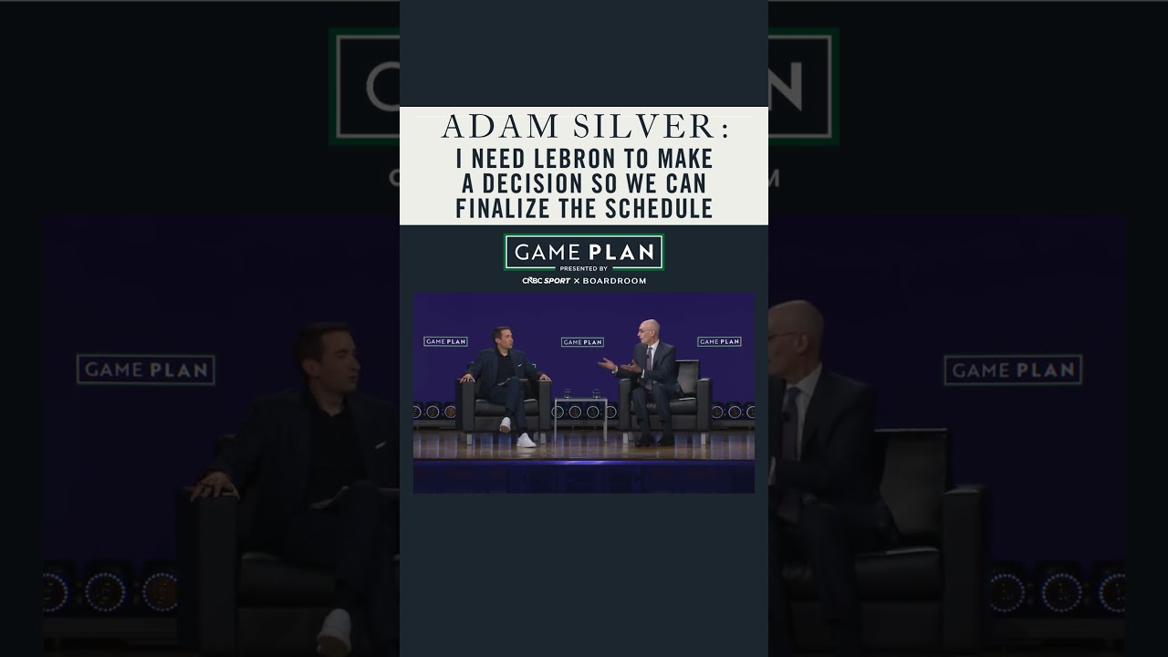 Adam Silver reveals LeBron James is HOLDING up the NBA schedule #lebronjames #nba #basketball