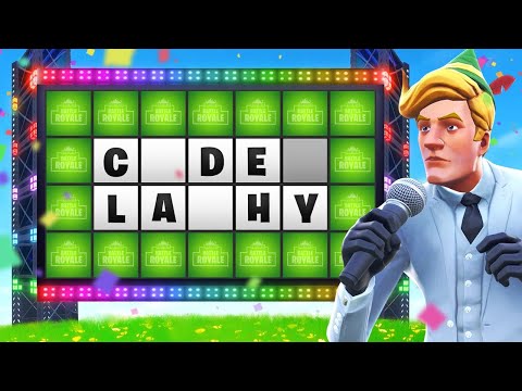 Fortnite Wheel Of Fortune!