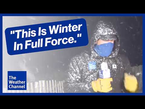 "This Is Winter In Full Force." Reynolds Wolf Braves Blizzard Conditions In Montauk, New York