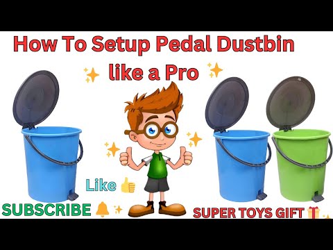 Pedal dustbin set up assemble at home