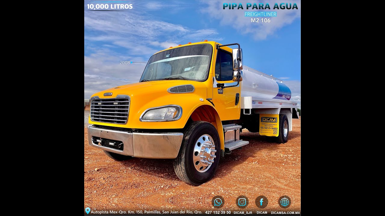 Watch 🚜Camión Pipa para Agua💦 ⭐Freightliner M2 106🌟 💧10,000 Litros💧 Now 🚜Camión Pipa para Agua💦 ⭐Freightliner M2 106🌟 💧10,000 Litros💧