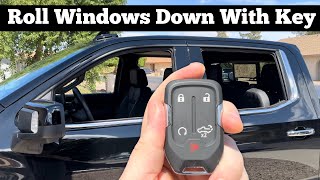 2019 - 2022 GMC Sierra Hidden Key Fob Features - How To Roll Windows Down With Remote Fob