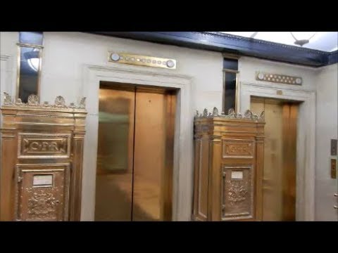 BEAUTIFUL VINTAGE OTIS ELEVATORS IN MONTREAL