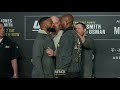 UFC 235: Tyron Woodley vs. Kamaru Usman Media Day Staredown - MMA Fighting
