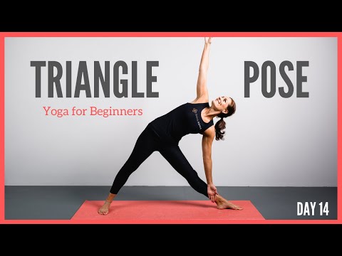 How to do triangle pose | Yoga for beginners | 5 minute yoga