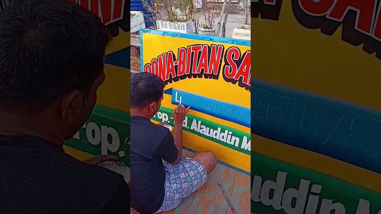 wall board writing painting