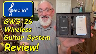 Video thumbnail for Getaria GWS-26 wireless guitar system review. by Steve's Strings