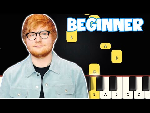 Photograph - Ed Sheeran | Beginner Piano Tutorial | Easy Piano