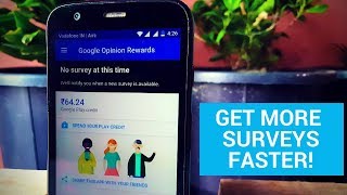Google Opinion Rewards How to Get More Surveys