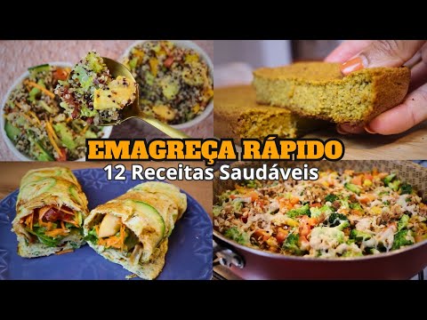 12 Receitas que Ajuda Emagrecer Rápido e Saudável (Compilado)