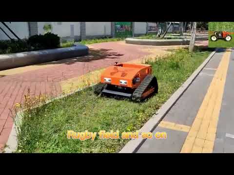 máquina de corte de grama de controle remoto com limpa-neve lâmina de neve pá de neve