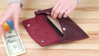 Вінтажна жіноча тревел-косметичка Shvigel 16429 бордова