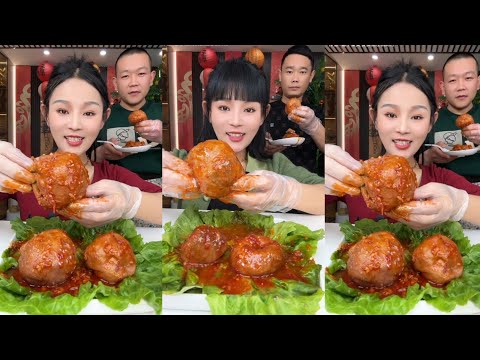 Chinese girl Mukbang Show | eat sheep Ballly Spicy Delicious 😋#ep047