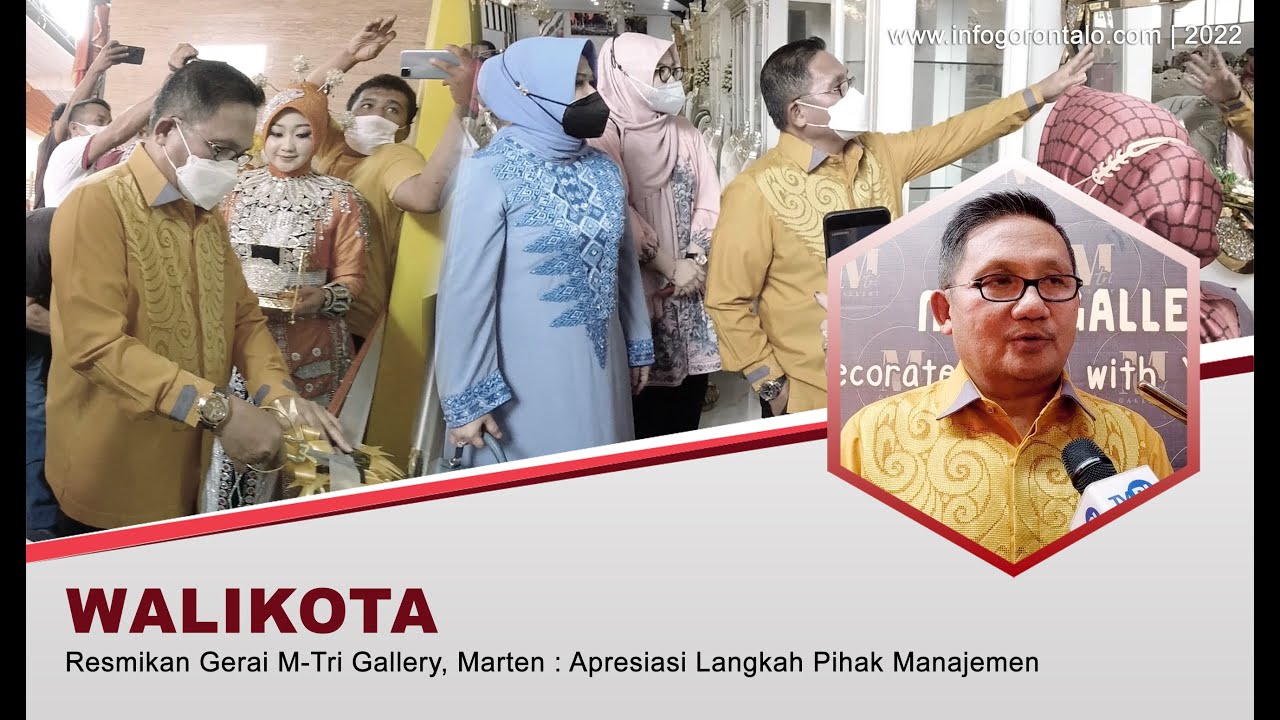 Resmikan Gerai M-Tri Gallery, Marten : Ini langkah meningkatkan perekonomian