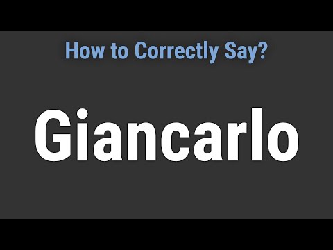 How to Pronounce Name Giancarlo (Correctly!)