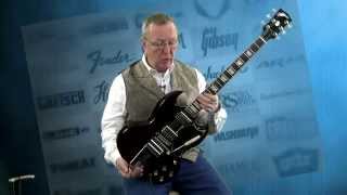 Gibson SG Guitar - Original 2 Aged Cherry Maestro Lyre Vibrola Gibson Deluxe w/Case - 515-864-6136