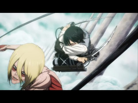 Annie throws Mikasa || Attack on Titan Final Season