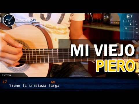 Cómo tocar "Viejo Mi Querido Viejo" de Piero en Guitarra Acústica (HD) Tutorial - Christianvib