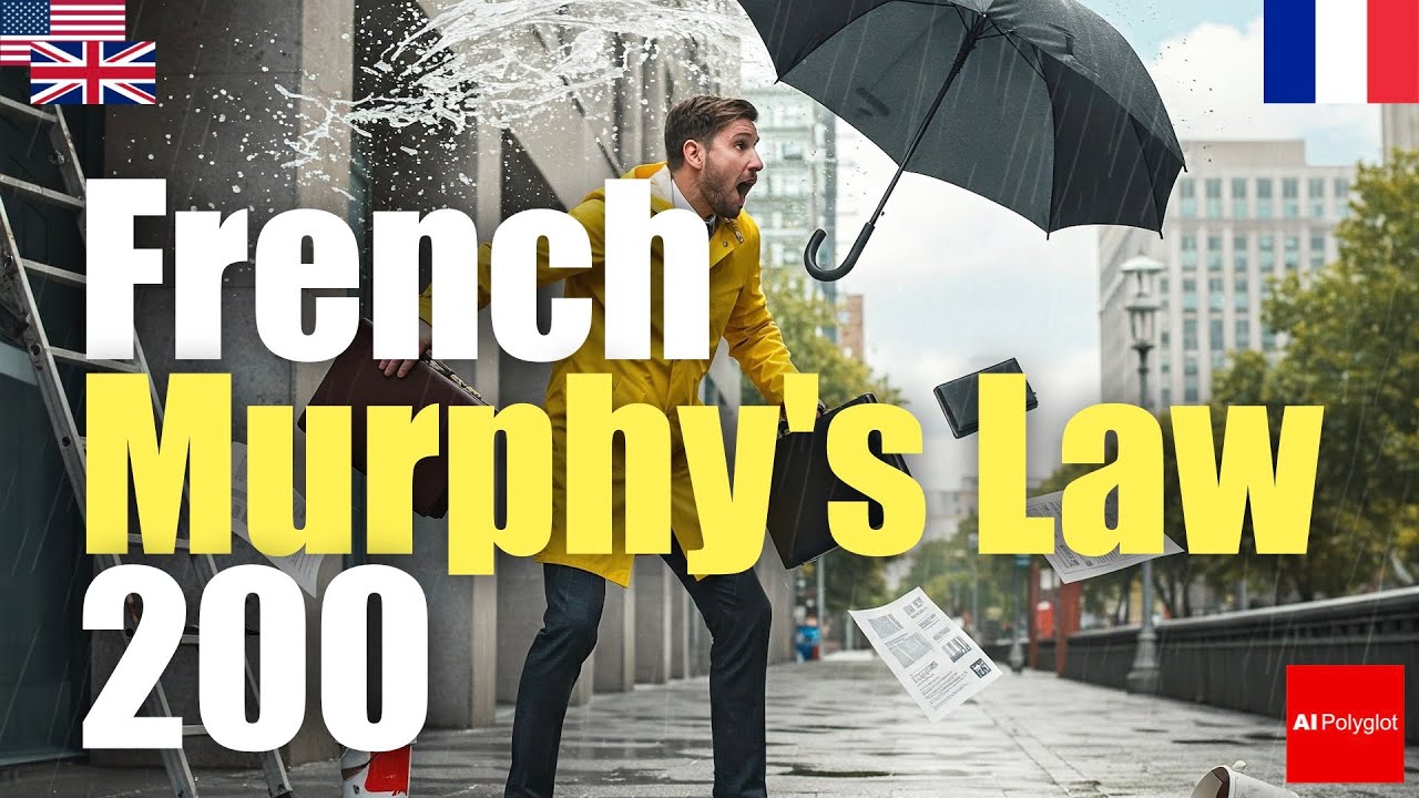 French Murphy's Law 200 | Passive listening | L2Language | with hiragana episode artwork