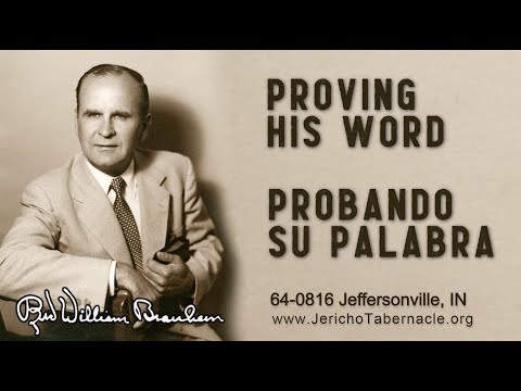 2022-0928 - 64-0816 Proving His Word - Rev. William M. Branham