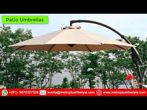 Cantilever outdoor garden umbrella, size: 8ft round