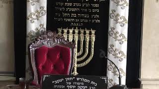 בית המדרש חזון יעקב • תענית אסתר תשפ'ו (בית הכנסת מוסאיוף) - התמונה מוצגת ישירות מתוך אתר האינטרנט יוטיוב. זכויות היוצרים בתמונה שייכות ליוצרה. קישור קרדיט למקור התוכן נמצא בתוך דף הסרטון