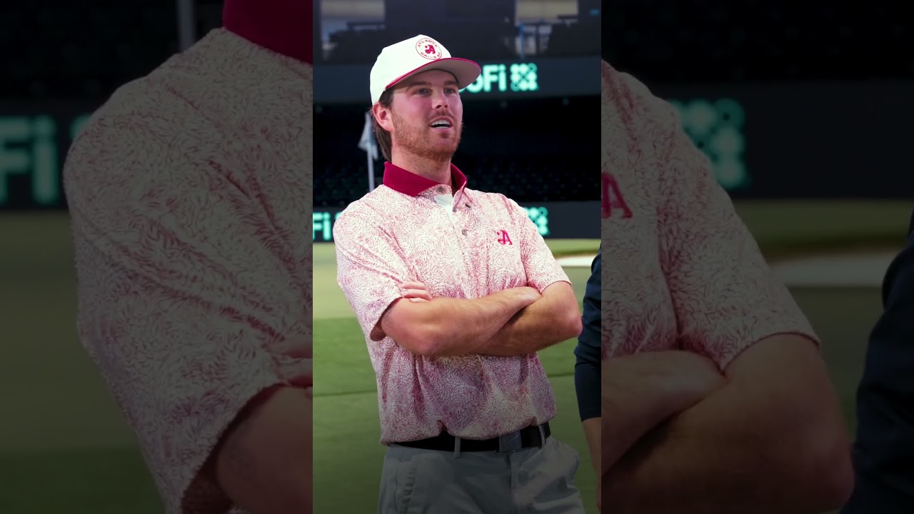 Can the Paddock beat the Pro? 🎯 Antonio takes on the TGL nearest the pin challenge.