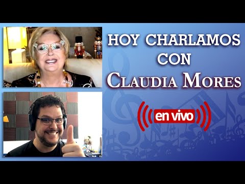 Gabriel Mores Charlando con Claudia Mores