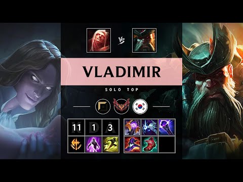 Vladimir Top vs Gangplank - KR Grandmaster Patch 25.14