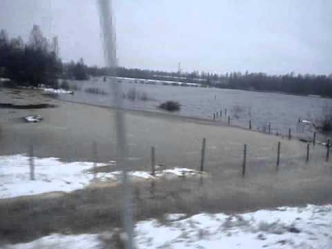 Vattensamling på en åker utanför Nybro 101124