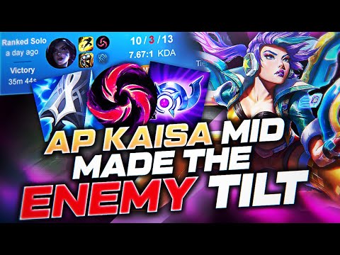 My AP Kaisa Mid Made The Entire Enemy Team Tilt | High Elo Ranked Game | League of Legends